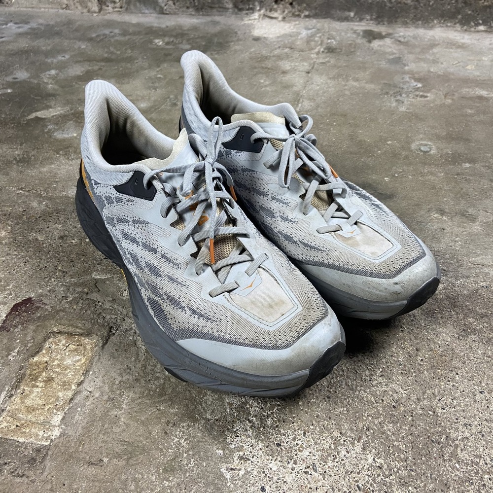 Hoka Speedgoat 5 Trail Running Shoes Size 15 Gray Outdoor Athletic Wear